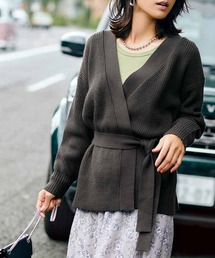 IEDIT ニットカーディガン&カラーインナーの華やぎコーディネイトセット