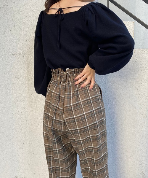 one after another NICE CLAUP（ワンアフターアナザーナイスクラップ）の「【ZOZO限定】カラーテーパードパンツ（スラックス・レディース・ブラウン/アイボリー/ブラウン系その他/ベージュ系その他/オレンジ系その他・FREE）」の17枚目の写真