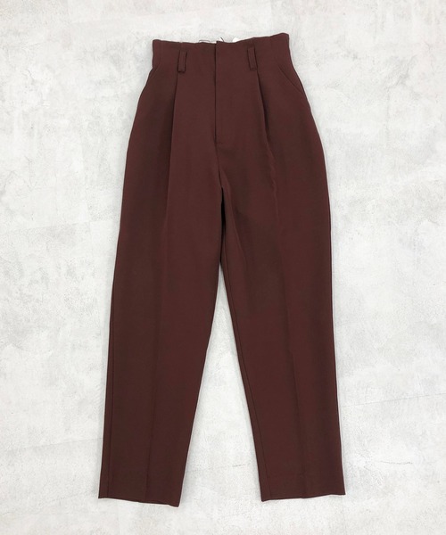 one after another NICE CLAUP（ワンアフターアナザーナイスクラップ）の「【ZOZO限定】カラーテーパードパンツ（スラックス・レディース・ブラウン/アイボリー/ブラウン系その他/ベージュ系その他/オレンジ系その他・FREE）」の11枚目の写真