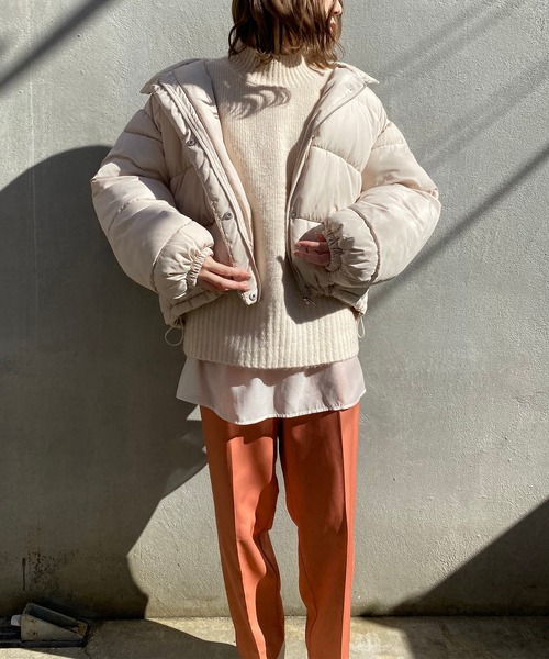 one after another NICE CLAUP（ワンアフターアナザーナイスクラップ）の「【ZOZO限定】カラーテーパードパンツ（スラックス・レディース・ブラウン/アイボリー/ブラウン系その他/ベージュ系その他/オレンジ系その他・FREE）」の7枚目の写真