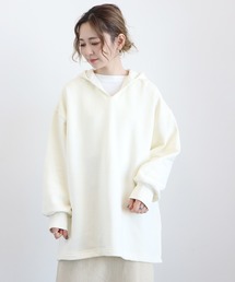 AMERICAN HOLIC | スキッパー裏毛チュニック ＊(パーカー)