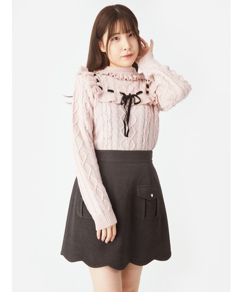 セール 裾スカラップ台形ミニスカート スカート Ank Rouge アンクルージュ のファッション通販 Zozotown