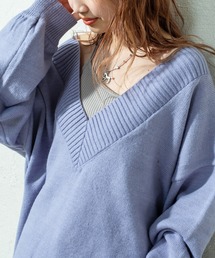 mystic | 深Vニット(ニット/セーター)