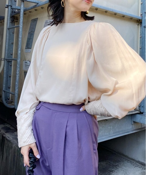 Ameri VINTAGE - 大人気！【AMERI】UNDRESSED LACE CUFFS BLOUSE Ameri（アメリ）の「UNDRESSED LACE CUFFS BLOUSE（シャツ