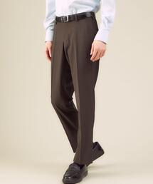 WORK TRIP OUTFITS GREEN LABEL RELAXING | ＜機能/洗濯機洗い可・防シワ・ストレッチ・ウエストゴム＞WTOTW/PUトロMAGICOスリムパンツ(スラックス)