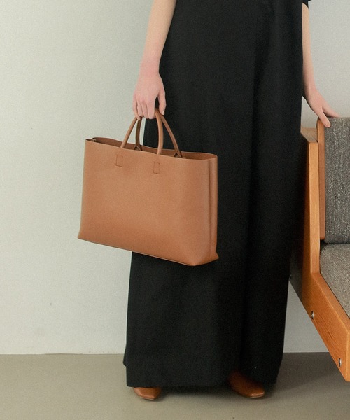 EFOLE（エフォル）の「【EFOLE】 　ビッグトートバッグ（トートバッグ・レディース・ブラック/キャメル/グレイッシュベージュ・FREE）」の8枚目の写真