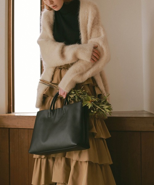 EFOLE（エフォル）の「【EFOLE】 　ビッグトートバッグ（トートバッグ・レディース・ブラック/キャメル/グレイッシュベージュ・FREE）」の12枚目の写真