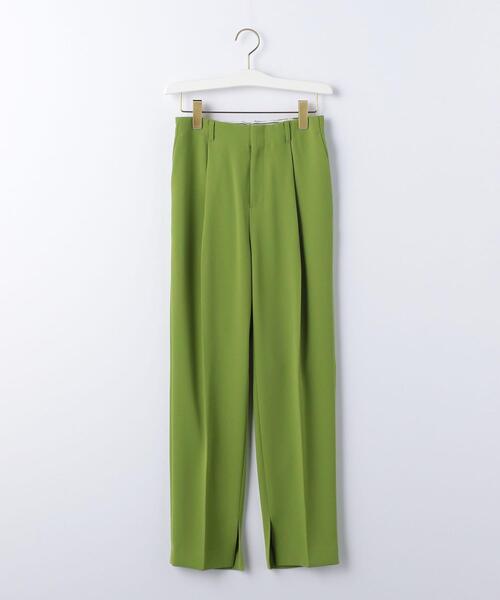 BRACTMENT(ブラクトメント)の「<BRACTMENT(ブラクトメント)>BM 裾スリット プレスト タックパンツ -ウォッシャブル-(スラックス・レディース・オレンジ/ケリー/ブラック/ロイヤルブルー/ピンク・36/38)」の3枚目の写真