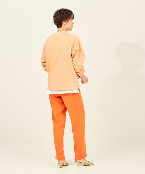 BRACTMENT(ブラクトメント)の「<BRACTMENT(ブラクトメント)>BM 裾スリット プレスト タックパンツ -ウォッシャブル-(スラックス・レディース・オレンジ/ケリー/ブラック/ロイヤルブルー/ピンク・36/38)」の16枚目の写真
