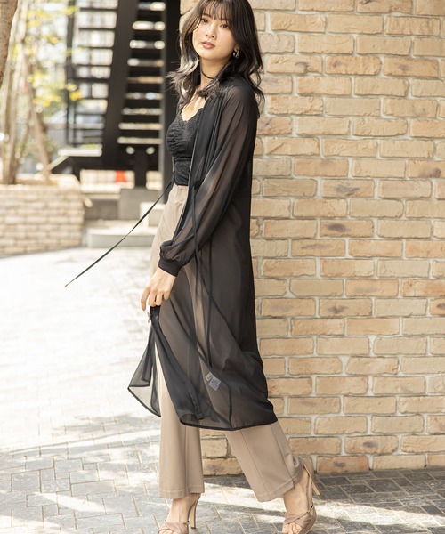 LIPSERVICE（リップサービス）の「シアーロングブルゾン（ブルゾン  