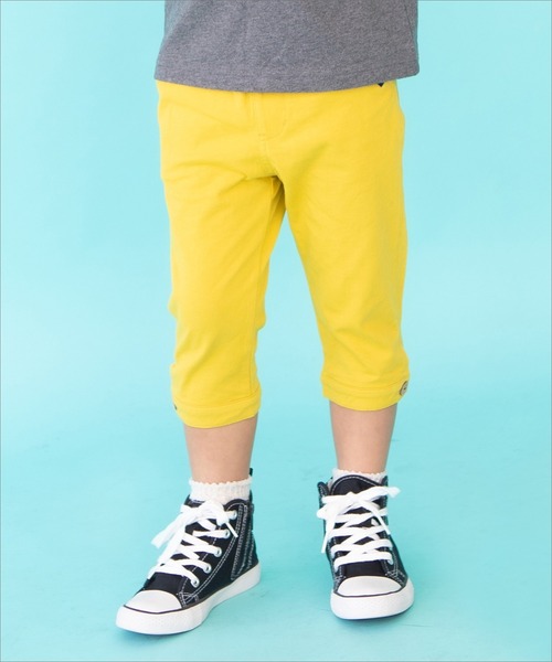 RAGMART(ラグマート)の「7分丈パンツ カットソー ボーダー(その他パンツ・キッズ・グレー/ベージュ/イエロー/ブラック×ホワイト・110cm/120cm/130cm/100cm)」の4枚目の写真