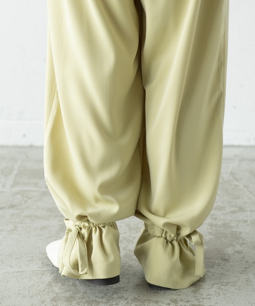 MERLOT（メルロー）の「裾リボンピエロパンツ（その他パンツ・レディース・ライトグリーン/ブラック/ベージュ・FREE）」の13枚目の写真
