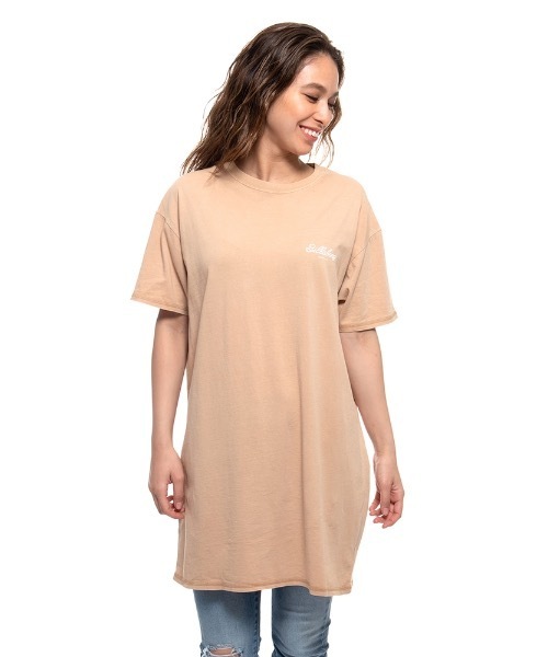 BILLABONG(ビラボン)の「BILLABON(ビラボン)レディースワンピース【2021年春夏モデル】Tシャツワンピ半袖バックプリント(ワンピース・レディース・オフホワイト/ブラウン/ブラック・LARGE/MEDIUM)」の3枚目の写真