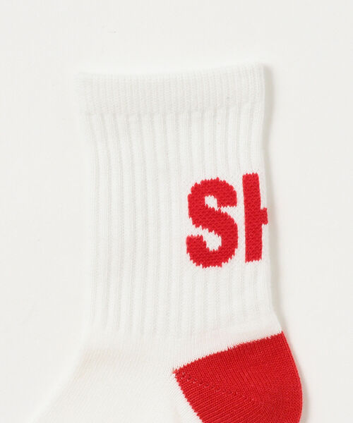 B:MING by BEAMS(ビーミングバイビームス)の「B:MING by BEAMS / バックロゴ ソックス(ソックス/靴下・キッズ・レッド/グリーン・S(13~15cm)/M(16~18cm)/L(19~21cm))」の3枚目の写真