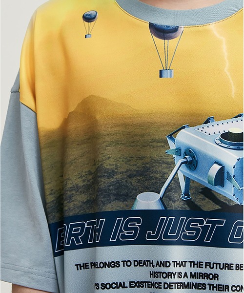 me+em select（ミームセレクト）の「FUTUREプリントTシャツ【メンズ】（Tシャツ/カットソー・メンズ・ブルー/パープル・FREE）」の6枚目の写真