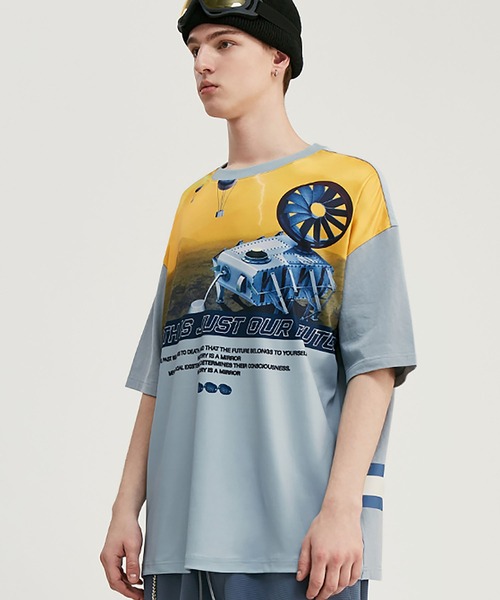 me+em select（ミームセレクト）の「FUTUREプリントTシャツ【メンズ】（Tシャツ/カットソー・メンズ・ブルー/パープル・FREE）」の4枚目の写真