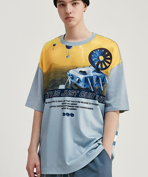 me+em select（ミームセレクト）の「FUTUREプリントTシャツ【メンズ】（Tシャツ/カットソー・メンズ・ブルー/パープル・FREE）」の11枚目の写真