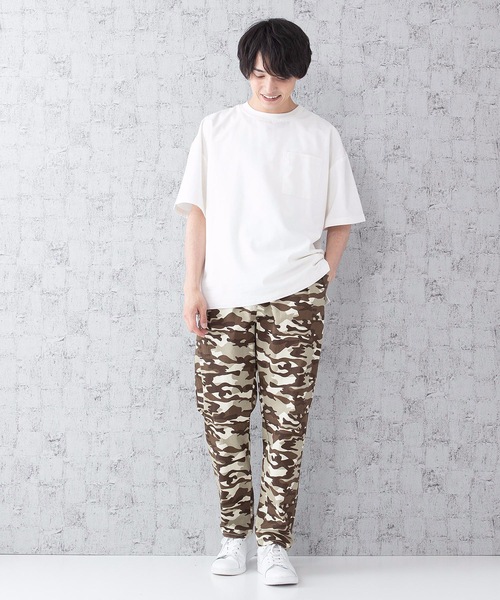 Blue Standard (ブルースタンダード)の「【BLUE STANDARD】シェフパンツ ワイドパンツ バギーパンツ カモフラージュ デニム(その他パンツ・メンズ・ブラック/ベージュ/ブラウン/ブルー/ブルー系その他/ライトベージュ・MEDIUM/LARGE/X-LARGE)」の12枚目の写真