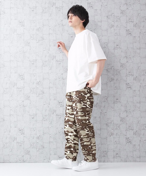 Blue Standard (ブルースタンダード)の「【BLUE STANDARD】シェフパンツ ワイドパンツ バギーパンツ カモフラージュ デニム(その他パンツ・メンズ・ブラック/ベージュ/ブラウン/ブルー/ブルー系その他/ライトベージュ・MEDIUM/LARGE/X-LARGE)」の13枚目の写真