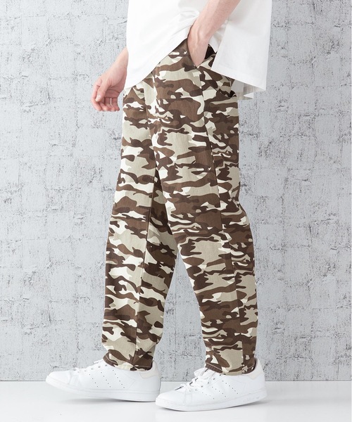 Blue Standard (ブルースタンダード)の「【BLUE STANDARD】シェフパンツ ワイドパンツ バギーパンツ カモフラージュ デニム(その他パンツ・メンズ・ブラック/ベージュ/ブラウン/ブルー/ブルー系その他/ライトベージュ・MEDIUM/LARGE/X-LARGE)」の16枚目の写真
