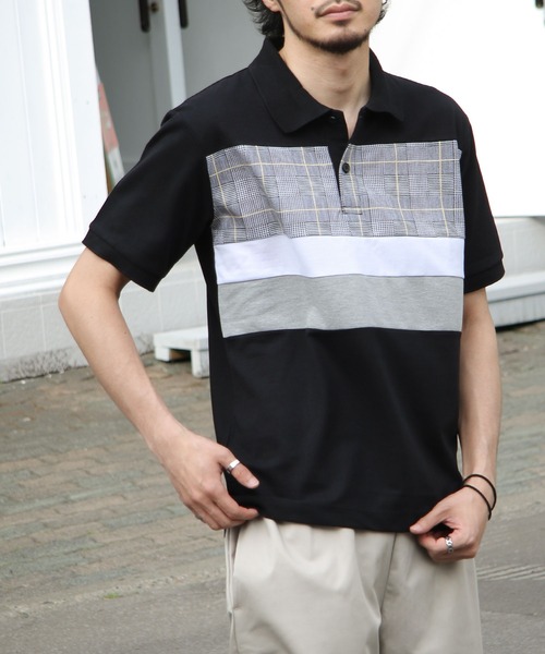 ZIP FIVE（ジップファイブ）の「【ZIP FIVE】UVカット 汗ジミ防止 高密度 鹿の子 レギュラー ポロシャツ【SMALL～XX-LARGEまでサイズ展開アリ】（ポロシャツ・メンズ・ブルー/ホワイト系/ホワイト系1/グレー系/ネイビー系2/ネイビー系3/ネイビー系1/ネイビー系/ホワイト/チャコール/ブラック/ブラック系2/ブラック系1/ブラック系/ネイビー/ブラック系3/グリーン/ワイン・XX-LARGE/SMALL/X-LARGE/MEDIUM/LARGE）」の7枚目の写真