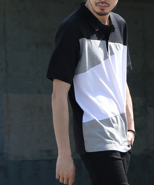 ZIP FIVE（ジップファイブ）の「【ZIP FIVE】UVカット 汗ジミ防止 高密度 鹿の子 レギュラー ポロシャツ【SMALL～XX-LARGEまでサイズ展開アリ】（ポロシャツ・メンズ・ブルー/ホワイト系/ホワイト系1/グレー系/ネイビー系2/ネイビー系3/ネイビー系1/ネイビー系/ホワイト/チャコール/ブラック/ブラック系2/ブラック系1/ブラック系/ネイビー/ブラック系3/グリーン/ワイン・XX-LARGE/SMALL/X-LARGE/MEDIUM/LARGE）」の8枚目の写真