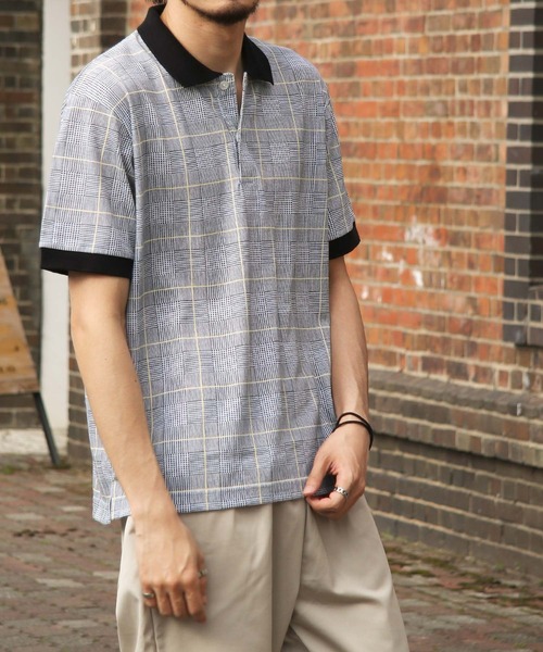 ZIP FIVE（ジップファイブ）の「【ZIP FIVE】UVカット 汗ジミ防止 高密度 鹿の子 レギュラー ポロシャツ【SMALL～XX-LARGEまでサイズ展開アリ】（ポロシャツ・メンズ・ブルー/ホワイト系/ホワイト系1/グレー系/ネイビー系2/ネイビー系3/ネイビー系1/ネイビー系/ホワイト/チャコール/ブラック/ブラック系2/ブラック系1/ブラック系/ネイビー/ブラック系3/グリーン/ワイン・XX-LARGE/SMALL/X-LARGE/MEDIUM/LARGE）」の10枚目の写真