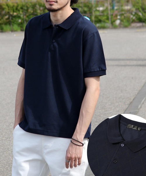 ZIP FIVE（ジップファイブ）の「【ZIP FIVE】UVカット 汗ジミ防止 高密度 鹿の子 レギュラー ポロシャツ【SMALL～XX-LARGEまでサイズ展開アリ】（ポロシャツ・メンズ・ブルー/ホワイト系/ホワイト系1/グレー系/ネイビー系2/ネイビー系3/ネイビー系1/ネイビー系/ホワイト/チャコール/ブラック/ブラック系2/ブラック系1/ブラック系/ネイビー/ブラック系3/グリーン/ワイン・XX-LARGE/SMALL/X-LARGE/MEDIUM/LARGE）」の16枚目の写真