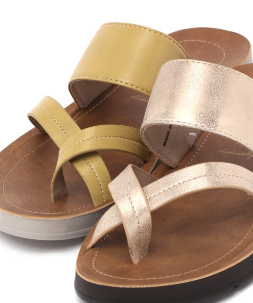 studio CLIP（スタディオクリップ）の「【キナリノ掲載商品】クロストング楽々サンダル（サンダル・レディース・イエロー/ブラック/その他1・MEDIUM/X-LARGE/LARGE/SMALL）」の8枚目の写真