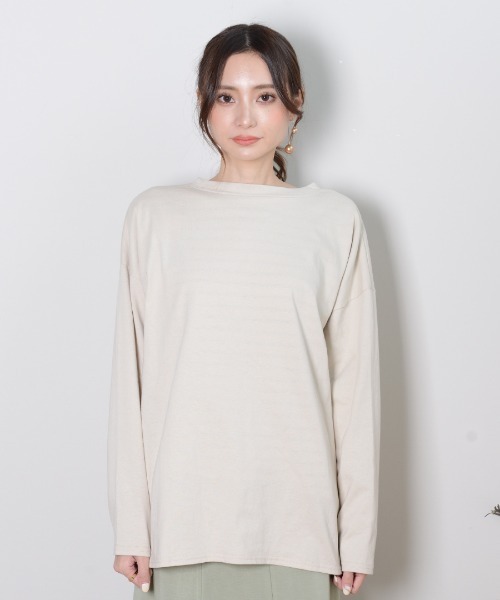 shopnikoniko(ショップニコニコ)の「2wayレースアップトップス(Tシャツ/カットソー・レディース・ブラック/オフホワイト/グリーン/ライトベージュ・フリー)」の8枚目の写真