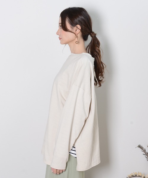 shopnikoniko(ショップニコニコ)の「2wayレースアップトップス(Tシャツ/カットソー・レディース・ブラック/オフホワイト/グリーン/ライトベージュ・フリー)」の11枚目の写真
