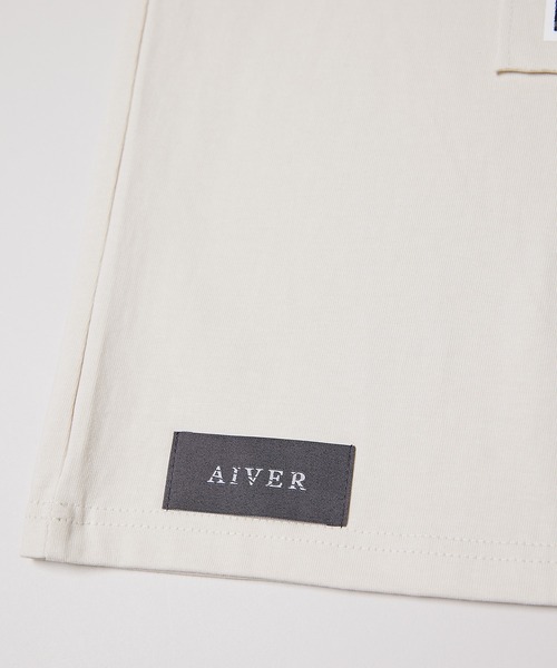 AIVER（アイバー）の「AIVER　カットオフパッチシルケットS/SビッグTEE（Tシャツ/カットソー・メンズ・チャコールグレー/ブラック/ナチュラル・MEDIUM/LARGE）」の12枚目の写真