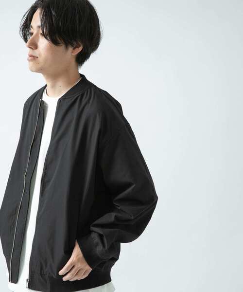 ITEMS URBANRESEARCH（アイテムズ アーバンリサーチ）の「エステルポプリン MA-1（その他アウター・メンズ・ブラック/ベージュ/ライトブルー/カーキ・MEDIUM/LARGE）」の5枚目の写真