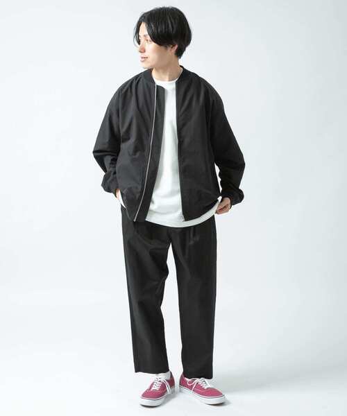 ITEMS URBANRESEARCH（アイテムズ アーバンリサーチ）の「エステルポプリン MA-1（その他アウター・メンズ・ブラック/ベージュ/ライトブルー/カーキ・MEDIUM/LARGE）」の7枚目の写真