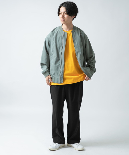 ITEMS URBANRESEARCH（アイテムズ アーバンリサーチ）の「エステルポプリン MA-1（その他アウター・メンズ・ブラック/ベージュ/ライトブルー/カーキ・MEDIUM/LARGE）」の13枚目の写真