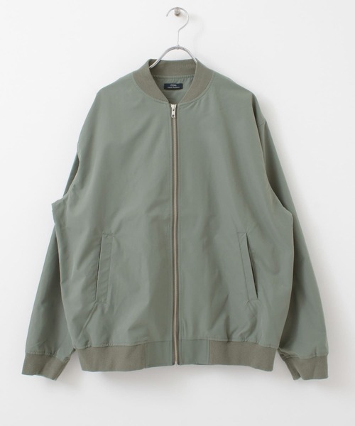 ITEMS URBANRESEARCH（アイテムズ アーバンリサーチ）の「エステルポプリン MA-1（その他アウター・メンズ・ブラック/ベージュ/ライトブルー/カーキ・MEDIUM/LARGE）」の16枚目の写真