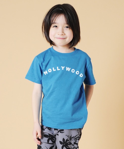 S&H（エスアンドエイチ）の「天竺・プリント半袖Tシャツ（Tシャツ/カットソー・キッズ・イエロー/ホワイト/チャコールグレー/キナリ/グリーン/キャメル/ライトブルー/ブラウン/ライトグリーン/ライトグレー/ライトピンク/ピンク/マスタード/サックスブルー/ネイビー/ブラック/ベージュ/モカ/グレー/ブルー・120cm/150cm/100cm/130cm/110cm/140cm）」の14枚目の写真