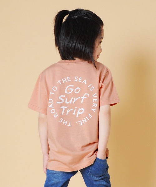 S&H（エスアンドエイチ）の「天竺・プリント半袖Tシャツ（Tシャツ/カットソー・キッズ・イエロー/ホワイト/チャコールグレー/キナリ/グリーン/キャメル/ライトブルー/ブラウン/ライトグリーン/ライトグレー/ライトピンク/ピンク/マスタード/サックスブルー/ネイビー/ブラック/ベージュ/モカ/グレー/ブルー・120cm/150cm/100cm/130cm/110cm/140cm）」の20枚目の写真