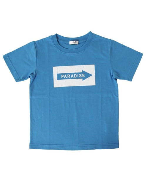 S&H（エスアンドエイチ）の「天竺・プリント半袖Tシャツ（Tシャツ/カットソー・キッズ・イエロー/ホワイト/チャコールグレー/キナリ/グリーン/キャメル/ライトブルー/ブラウン/ライトグリーン/ライトグレー/ライトピンク/ピンク/マスタード/サックスブルー/ネイビー/ブラック/ベージュ/モカ/グレー/ブルー・120cm/150cm/100cm/130cm/110cm/140cm）」の16枚目の写真