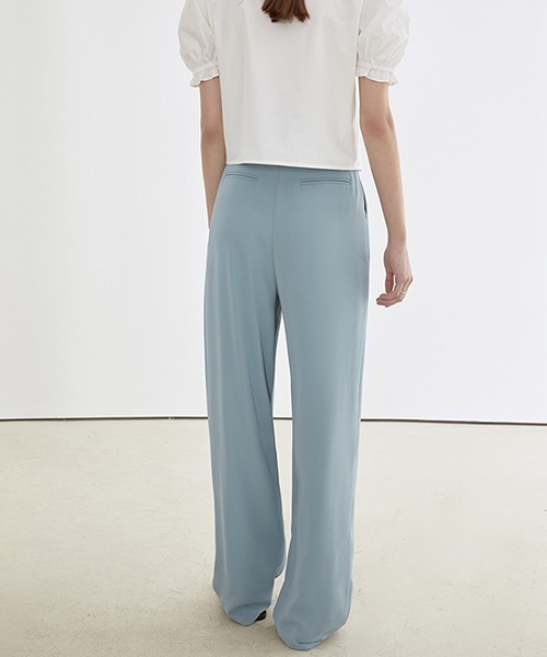 Fano Studios(ファノ ストゥディオズ)の「【Fano Studios】Loose drape straight pants FC21K056(スラックス・レディース・ライトブルー・M/L/S)」の14枚目の写真
