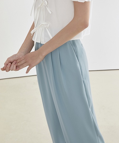 Fano Studios(ファノ ストゥディオズ)の「【Fano Studios】Loose drape straight pants FC21K056(スラックス・レディース・ライトブルー・M/L/S)」の3枚目の写真