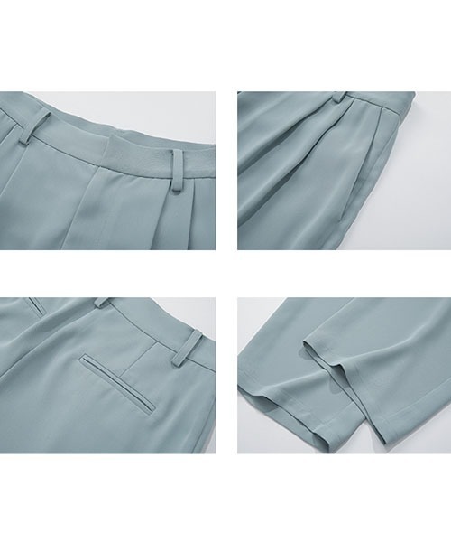 Fano Studios(ファノ ストゥディオズ)の「【Fano Studios】Loose drape straight pants FC21K056(スラックス・レディース・ライトブルー・M/L/S)」の7枚目の写真