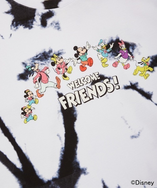 Guess（ゲス）の「GUESS/ゲス Mickey & Friends Collection / Tie-Dye S/S Tee タイダイ柄 コットン Tシャツ/半袖Tシャツ（Tシャツ/カットソー・メンズ・ネイビー/ピンク・XL/M/L）」の9枚目の写真