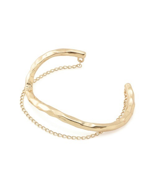 VIS（ビス）の「ダブルラインメタルバングル（バングル/リストバンド・レディース・シルバー/ゴールド・FREE）」の3枚目の写真