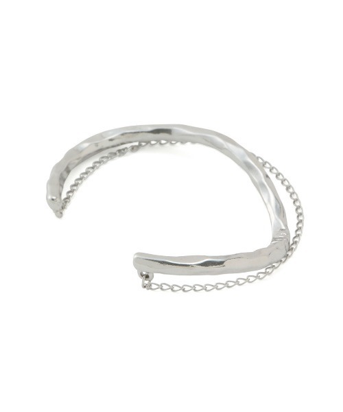 VIS（ビス）の「ダブルラインメタルバングル（バングル/リストバンド・レディース・シルバー/ゴールド・FREE）」の4枚目の写真