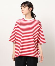 SPINNS | 【ゆったりシルエット】10色展開 ボーダーリンガーTシャツ(Tシャツ/カットソー)