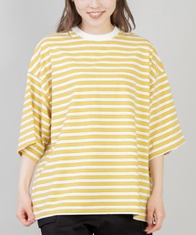 SPINNS | 【ゆったりシルエット】10色展開 ボーダーリンガーTシャツ(Tシャツ/カットソー)