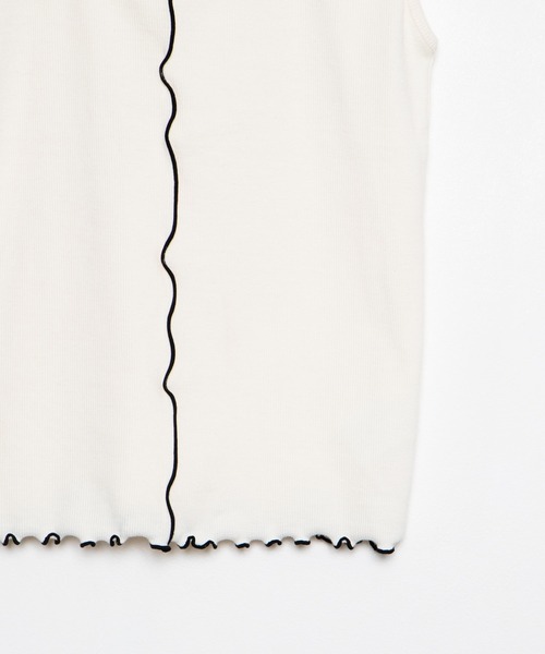 WEGO(ウィゴー)の「WEGO/配色メロウタンクトップ(タンクトップ・レディース・グリーン/アイボリー・FREE)」の18枚目の写真