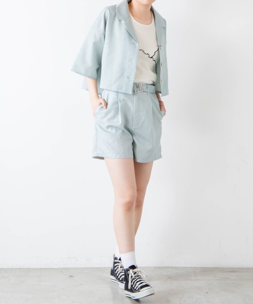 WEGO(ウィゴー)の「WEGO/配色メロウタンクトップ(タンクトップ・レディース・グリーン/アイボリー・FREE)」の3枚目の写真