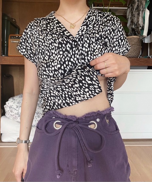 musubore(ムスボレ)の「ハトメデニムパンツ(デニムパンツ・レディース・ブラック/パープル・1/0)」の21枚目の写真